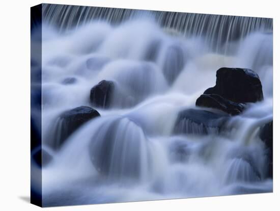 Close-Up of Waterfall, Water Cascading over Rocks in the Highlands of Scotland, United Kingdom-Kathy Collins-Premier Image Canvas