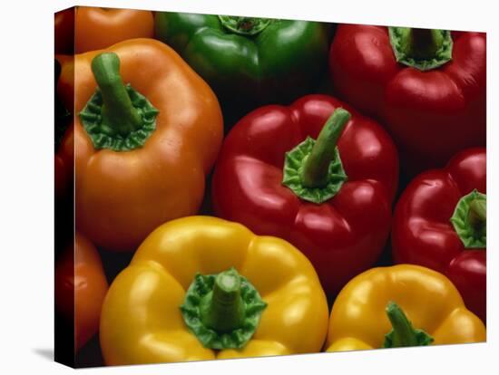 Close-Up of Yellow, Red, Orange and Green Peppers-Lee Frost-Premier Image Canvas