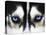 Close Up On Blue Eyes Of A Dog-melis-Premier Image Canvas