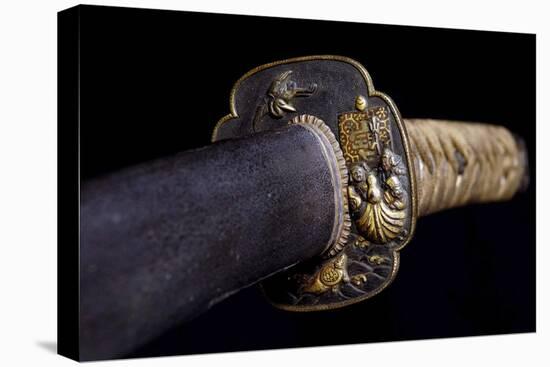 Close-Up View of 19th Century Samurai Sword-null-Premier Image Canvas