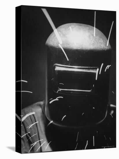 Closeup of a Welder Wearing a Mask-Andreas Feininger-Premier Image Canvas