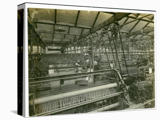 Cloth Weaving Room, Long Meadow Mill, 1923-English Photographer-Premier Image Canvas