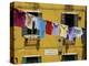 Clothes Hanging on a Washing Line Between Houses, Venice, Veneto, Italy, Europe-Peter Richardson-Premier Image Canvas