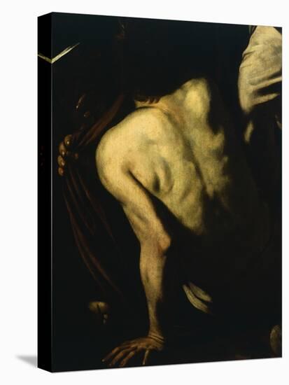 Clothing Naked, Detail from Our Lady of Mercy or Seven Acts of Mercy-Caravaggio-Premier Image Canvas