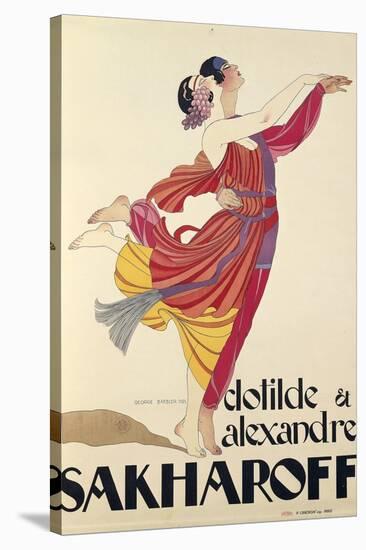 Clotilde and Alexandre Sakharoff by George Barbier , Posters, 1921-null-Premier Image Canvas