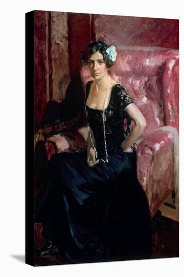 Clotilde in an Evening Dress-Joaquín Sorolla y Bastida-Premier Image Canvas