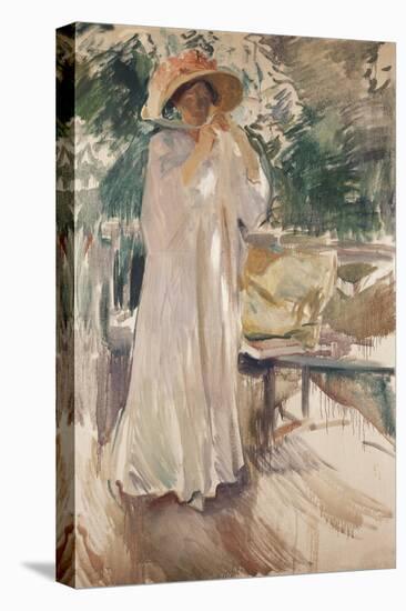 Clotilde in Her Garden, 1910-Joaquín Sorolla y Bastida-Premier Image Canvas