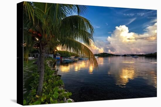 Cloud Reflection, La Parguera, Puerto Rico-George Oze-Premier Image Canvas