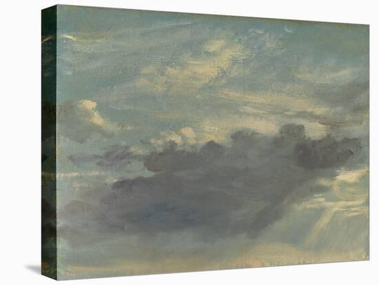 Cloud Study, C.1821-22 (Oil on Cream Laid Paper, Mounted on Canvas)-John Constable-Premier Image Canvas