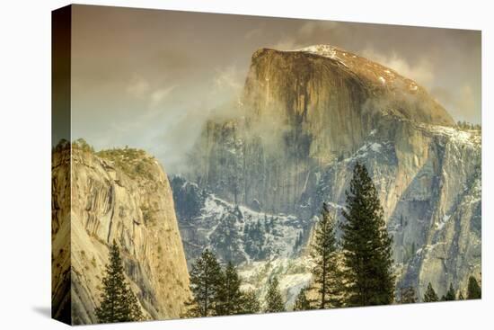 Cloud Wisps at Half Dome, Yosemite-Vincent James-Premier Image Canvas