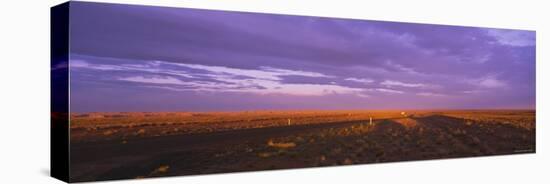 Clouds over a Landscape, Desert Highway, Navajo, New Mexico, USA-null-Premier Image Canvas