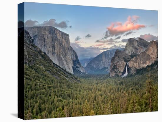 Clouds over a Valley, Yosemite Valley, Yosemite National Park, California, USA-null-Premier Image Canvas