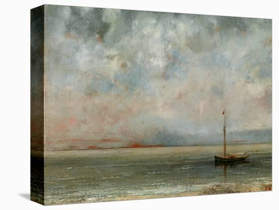 Clouds over Lake Geneva-Gustave Courbet-Premier Image Canvas