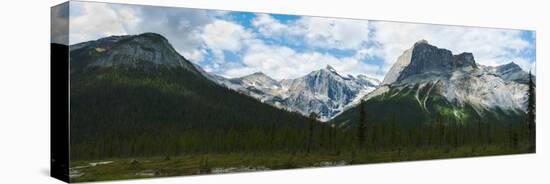 Clouds over Mountains, Emerald Peak, Yoho National Park, Golden, British Columbia, Canada-null-Premier Image Canvas