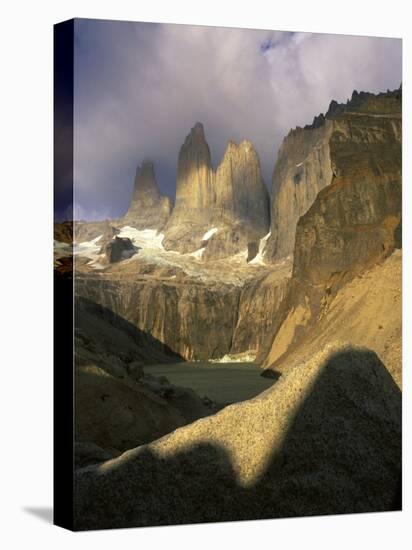 Clouds over Torres del Paine Mountains, Patagonia, Chile-Janis Miglavs-Premier Image Canvas