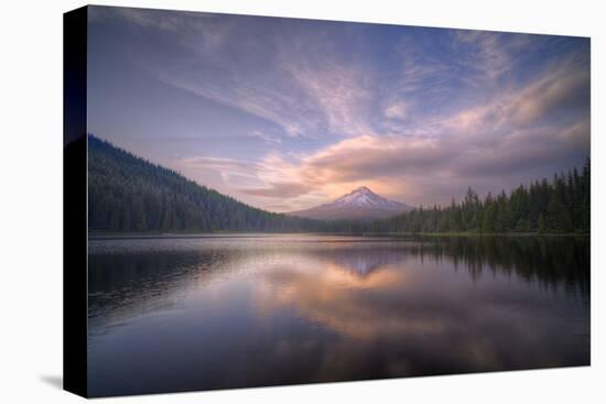 Cloudscape Reflection at Trillium Lake, Oregon-Vincent James-Premier Image Canvas