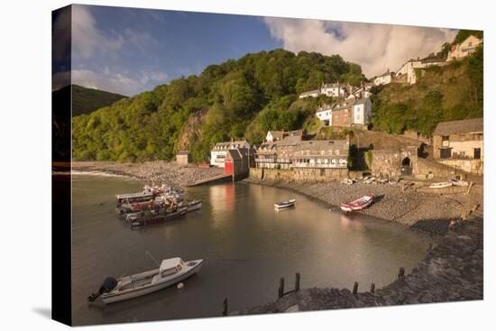 Clovelly harbour in early morning light, North Devon, UK-Ross Hoddinott-Premier Image Canvas