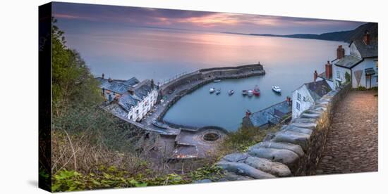 Clovelly Harbour-Terry Mathews-Premier Image Canvas