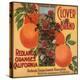 Clover Brand - Redlands, California - Citrus Crate Label-Lantern Press-Stretched Canvas