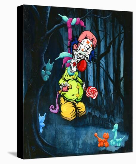 Clown Cold Case-David Lozeau-Stretched Canvas