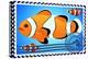 Clown Fish. Postage Stamp-GUARDING-OWO-Stretched Canvas