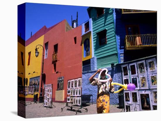 Clown in La Boca Region, Buenos Aires, Argentina-Bill Bachmann-Premier Image Canvas