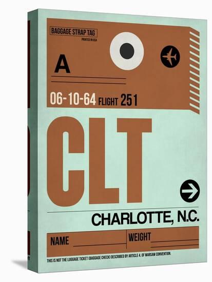 CLT Charlotte Luggage Tag I-NaxArt-Stretched Canvas