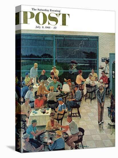 "Clubhouse on Rainy Day," Saturday Evening Post Cover, July 8, 1961-Ben Kimberly Prins-Premier Image Canvas