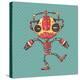 Clumsy Robot-Andrew Derr-Stretched Canvas