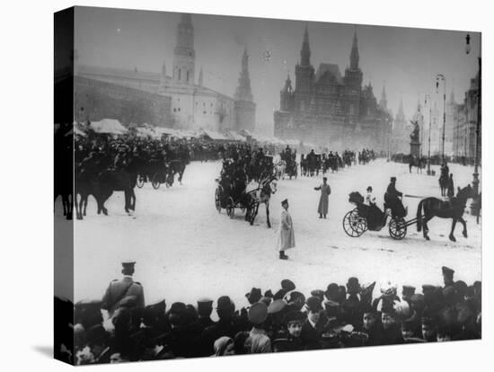 Coach Station at the Strastnoy Monastery, Moscow, Russia, C1900-C1905-null-Premier Image Canvas