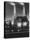 Coal Ships Unload at Battersea Power Station, July 1950-null-Premier Image Canvas