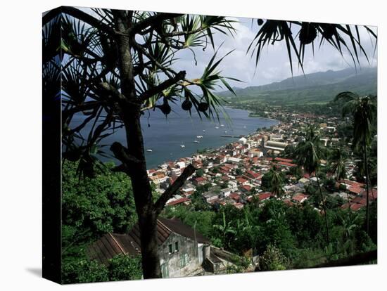 Coast and Town of Saint Pierre from the Mouillage Area, Northwest Coast, Martinique, West Indies-Bruno Barbier-Premier Image Canvas