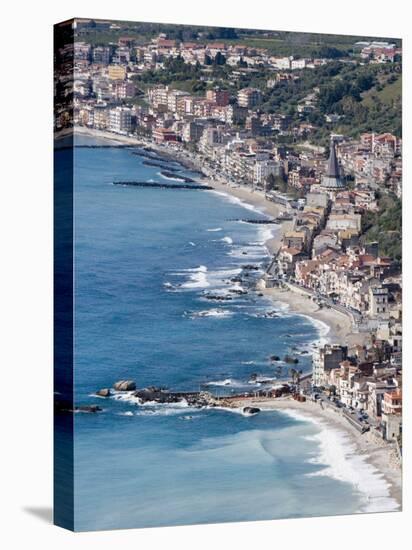 Coast, Giardini Naxos, Sicily, Italy, Mediterranean, Europe-Martin Child-Premier Image Canvas