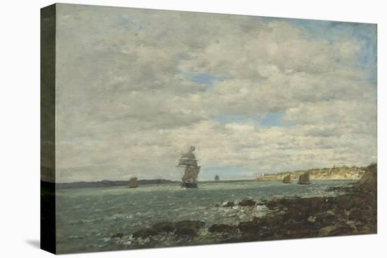Coast of Brittany, 1870-Eugene Louis Boudin-Premier Image Canvas