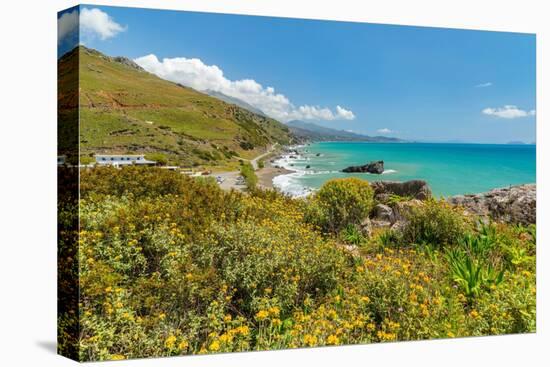 Coast of southern Crete near beach of Preveli, Rethymno, Crete, Greek Islands, Greece, Europe-Markus Lange-Premier Image Canvas