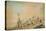 Coast Scene with Figures near a Wall-George Chinnery-Premier Image Canvas