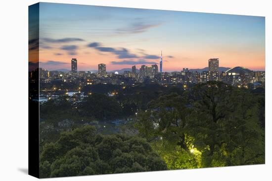 Coastal Area Skyline at Sunset, Fukuoka, Kyushu, Japan-Ian Trower-Premier Image Canvas