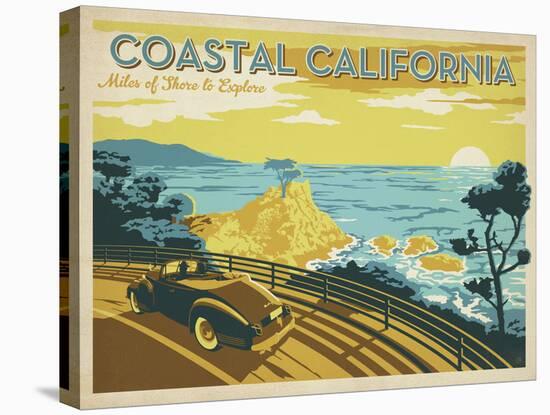Coastal California: Miles Of Shore To Explore-Anderson Design Group-Stretched Canvas