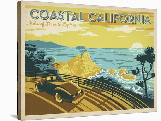 Coastal California: Miles Of Shore To Explore-Anderson Design Group-Stretched Canvas