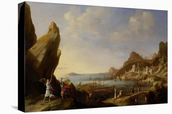 Coastal Landscape with Balaam and the Ass, 1634-Bartholomeus Breenbergh-Premier Image Canvas