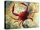 Coastal Luxe Crab-Megan Aroon Duncanson-Stretched Canvas