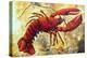 Coastal Luxe Lobster-Megan Aroon Duncanson-Stretched Canvas