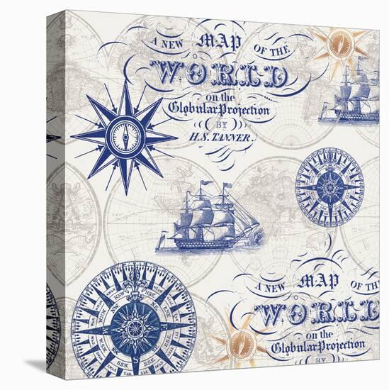 Coastal Navigation 3-Lula Bijoux & Company-Stretched Canvas