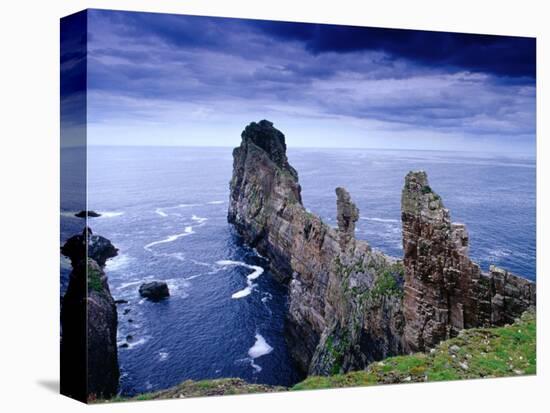 Coastal Rock Outcrops at Dun Balair, Tory Island, Ireland-Gareth McCormack-Premier Image Canvas