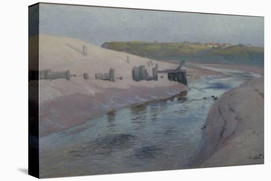 Coastal scene, 1893 pastel on paper-Fritz Thaulow-Premier Image Canvas