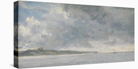 Coastal Scene with Cliffs-John Constable-Stretched Canvas