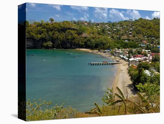 Coastal Village, Anse La Raye, St. Lucia, Windward Islands, West Indies, Caribbean, Central America-null-Premier Image Canvas