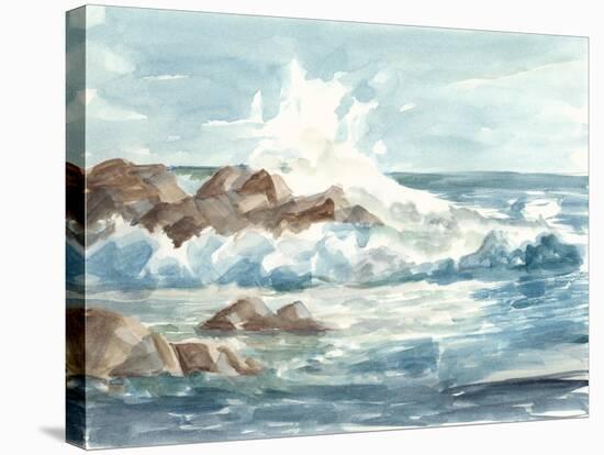 Coastal Watercolor I-Ethan Harper-Stretched Canvas