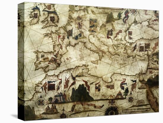 Coasts of Europe and North Africa-Diego Homen-Premier Image Canvas