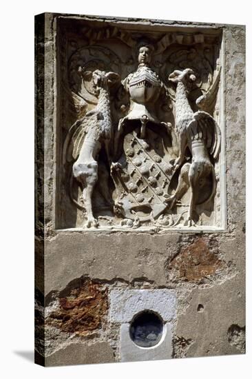 Coat of Arms of Magdelaine-Ragny, Detail from South Facade of Chateau De Corcelles-null-Premier Image Canvas